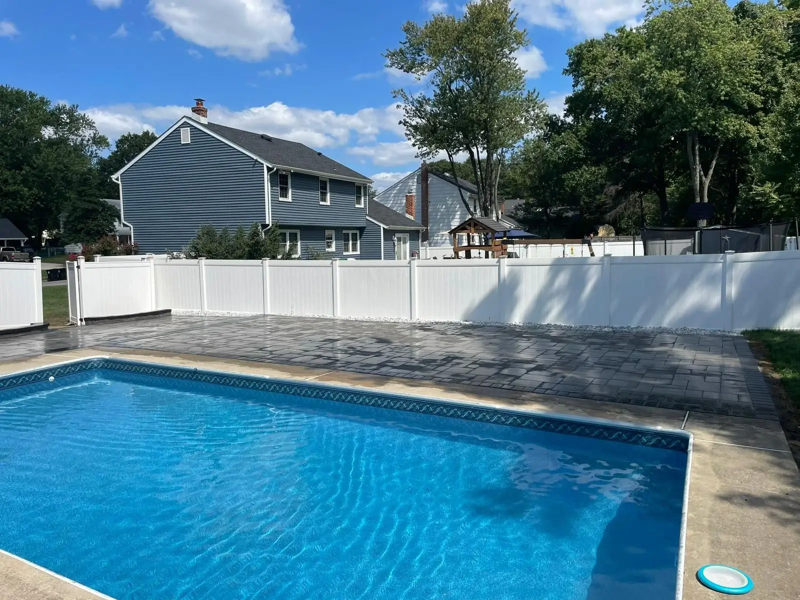 Travertine pavers Garfield NJ - outdoor kitchen and cement work